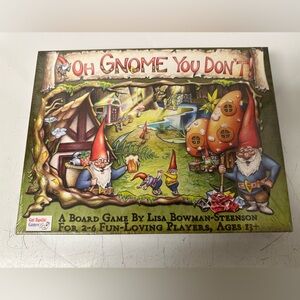 NEW Oh Gnome You Don't ! Board Game by Gut Bustin' Games Sealed Dont Gut Sealed